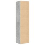 vidaXL Buffet haut gris béton 45x42 5x185 cm bois d'ingénierie