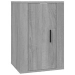 vidaXL Meuble TV mural Sonoma gris 40x34 5x60 cm
