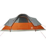 vidaXL Tente familiale à dôme 9 personnes orange imperméable