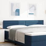 têtière vidaXL Design Lignes Bleu 200 cm Tissu