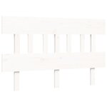 vidaXL Cadre de lit sans matelas blanc 140x190 cm bois massif