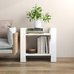 vidaXL Bibliothèque/Séparateur de pièce Blanc 60x35x57 cm Bois de pin