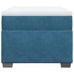 vidaXL Sommier à lattes de lit avec matelas Bleu foncé 90x200 cm