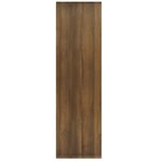 vidaXL Bibliothèque/Séparateur de pièce chêne marron bois d'ingénierie