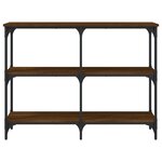 vidaXL Table console chêne marron 100x29x75 cm bois d'ingénierie