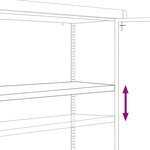 vidaXL Classeur blanc 90x40x90 cm acier