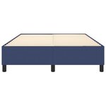 vidaXL Cadre de lit sans matelas bleu 140x200 cm tissu