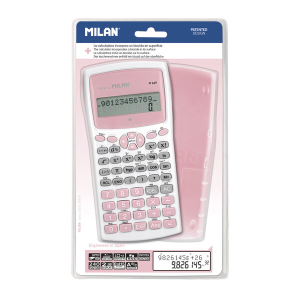 Calculatrice scientifique M240 rose  série Édition +