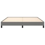 vidaXL Cadre de lit Gris foncé 160 x 200 cm Tissu