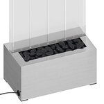 vidaXL Colonne à bulles avec LED RVB Inox et acrylique 110 cm