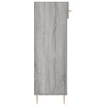 vidaXL Armoire à chaussures sonoma gris 60x35x105 cm bois d'ingénierie