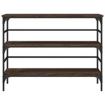 vidaXL Table console chêne marron 100x32x75 cm bois d'ingénierie
