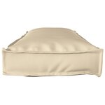 vidaXL Coussins de palette pour banc 2 Pièces Beige 120x40x8 cm Tissu Oxford