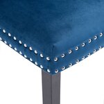 vidaXL Chaises à manger lot de 6 bleu velours