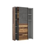 Armoire 2 portes coulissantes multifonction - 120 x 41 6 x 190 5 cm - OZZULA