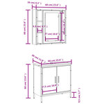 vidaXL Ensemble de meubles de salle de bain 2 Pièces Chêne fumé