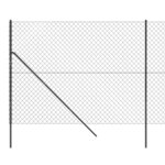 vidaXL Clôture à mailles losangées anthracite 1 6x10 m