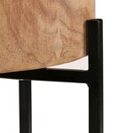 vidaXL Ensemble de tables d'appoint 2 Pièces Bois d'acacia massif