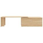 vidaXL Table basse Chêne sonoma 150x50x35 cm Bois d’ingénierie