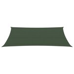 vidaXL Voile d'ombrage 160 g/m² Vert foncé 4x6 m PEHD