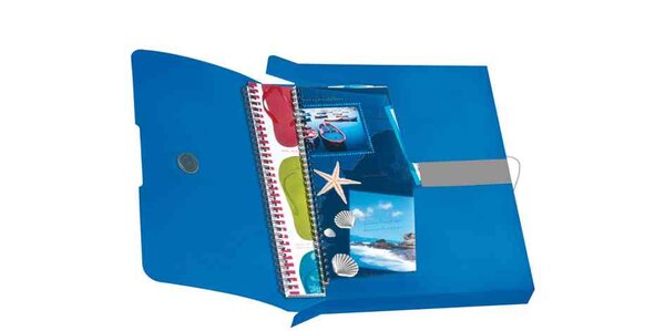 Chemise de rangement easy orga to go, bleu opaque A4 HERLITZ