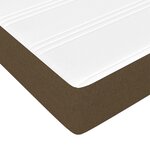 vidaXL Matelas de lit à ressorts ensachés Marron foncé 180x200x20 cm