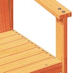 vidaXL Chaise de jardin cire marron 62x56x77 cm bois de pin massif