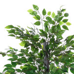 Arbre artificiel plante artificiel banyan hauteur 1 45 m tronc branches liane lichen feuilles grand réalisme pot inclus