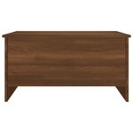 vidaXL Table basse Chêne marron 80x55 5x41 5 cm Bois d'ingénierie