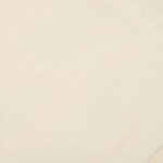 vidaXL Couverture lestée Crème clair 140x200 cm 10 kg Tissu