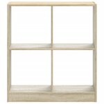 vidaXL Bibliothèque chêne sonoma 68 5x32x75 cm bois d'ingénierie