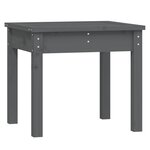vidaXL Banc de jardin gris 50x44x45 cm bois massif de pin