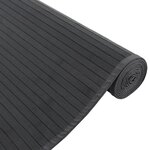 vidaXL Tapis rectangulaire noir 80x100 cm bambou