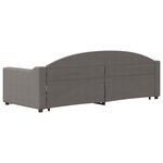vidaXL Lit de jour avec lit gigogne taupe 80x200 cm tissu
