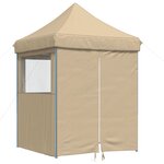 vidaXL Tente de réception pliable escamotable avec 4 parois latérales