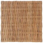 vidaXL Repose-pied avec coussin Rotin naturel