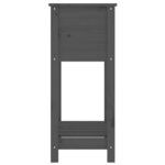 vidaXL Jardinière avec étagère Gris 54x34 5x81 cm Bois massif de pin