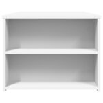 vidaXL Table basse blanc 102x55x42 cm bois d'ingénierie