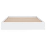 vidaXL Cadre de lit sans matelas blanc 90x190 cm bois d'ingénierie