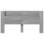 vidaXL Armoire tête de lit avec LED sonoma gris 200x16 5x103 5 cm