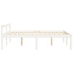 vidaXL Lit pour personne âgée sans matelas blanc 135x190 cm