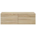 vidaXL Meubles TV muraux 4 Pièces chêne sonoma 100x30x30 cm
