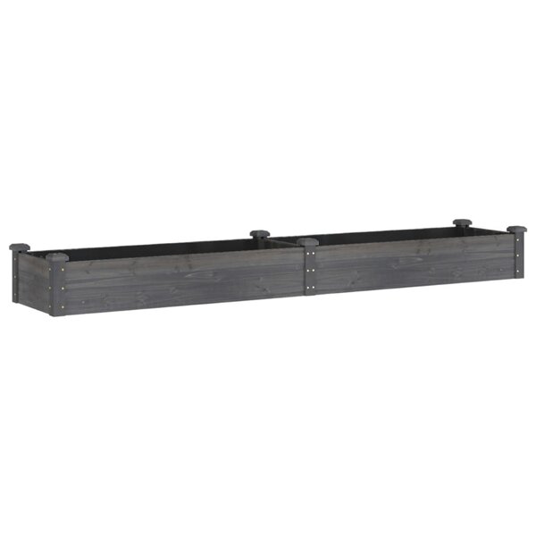 vidaXL Lit surélevé de jardin doublure 240x45x25 cm bois massif sapin