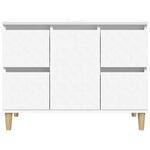 vidaXL Meuble d'évier blanc 80x33x60 cm bois d'ingénierie