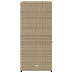 vidaXL Armoire de rangement de jardin beige 55x55x111cm résine tressée