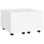 vidaXL Table basse blanc 60x60x38 cm bois d'ingénierie