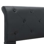 vidaXL Cadre de lit sans matelas noir similicuir 140x200 cm
