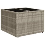 vidaXL Salon de jardin avec coussins 10 Pièces gris clair résine tressée