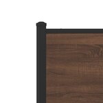 vidaXL Cadre de lit en métal sans matelas chêne marron 80x200 cm