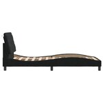 vidaXL Cadre de lit avec LED sans matelas noir 80x200 cm velours